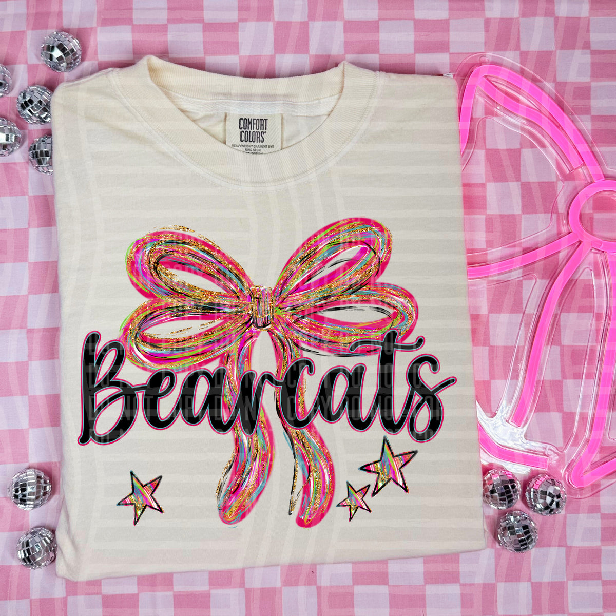 Bearcats Whimsical Bow (caplinger) DTF transfer