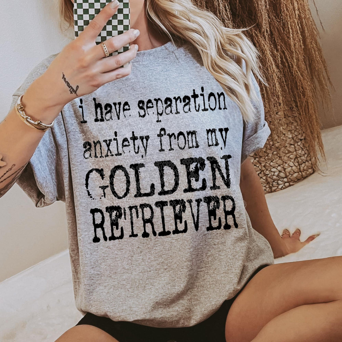 I have separation anxiety from my golden retriever (TTD) 87939 DTF transfer