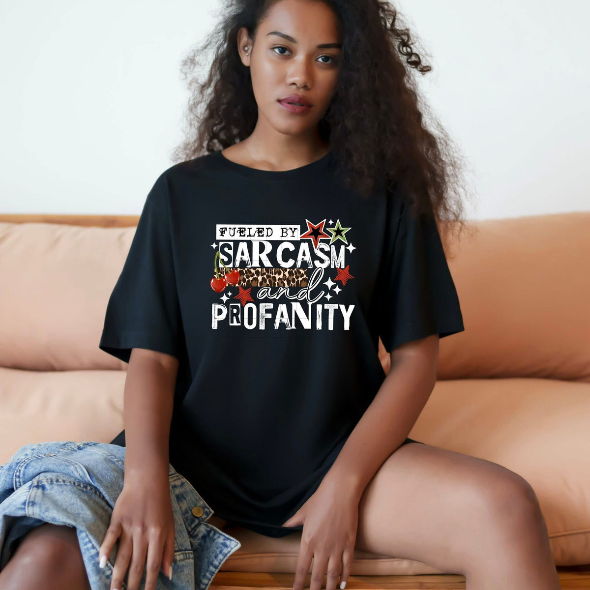 Sarcasm and profanity white (CSC) DTF Transfer