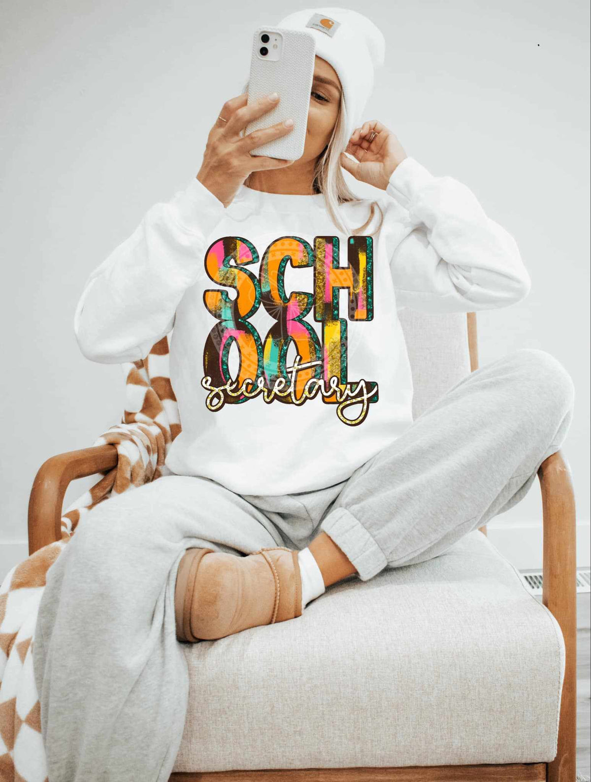 School secretary brushstroke (C’s) 84058 DTF transfer