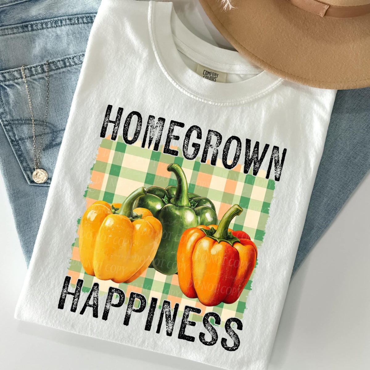 Homegrown happiness bell peppers (TTD) 94798 DTF transfer