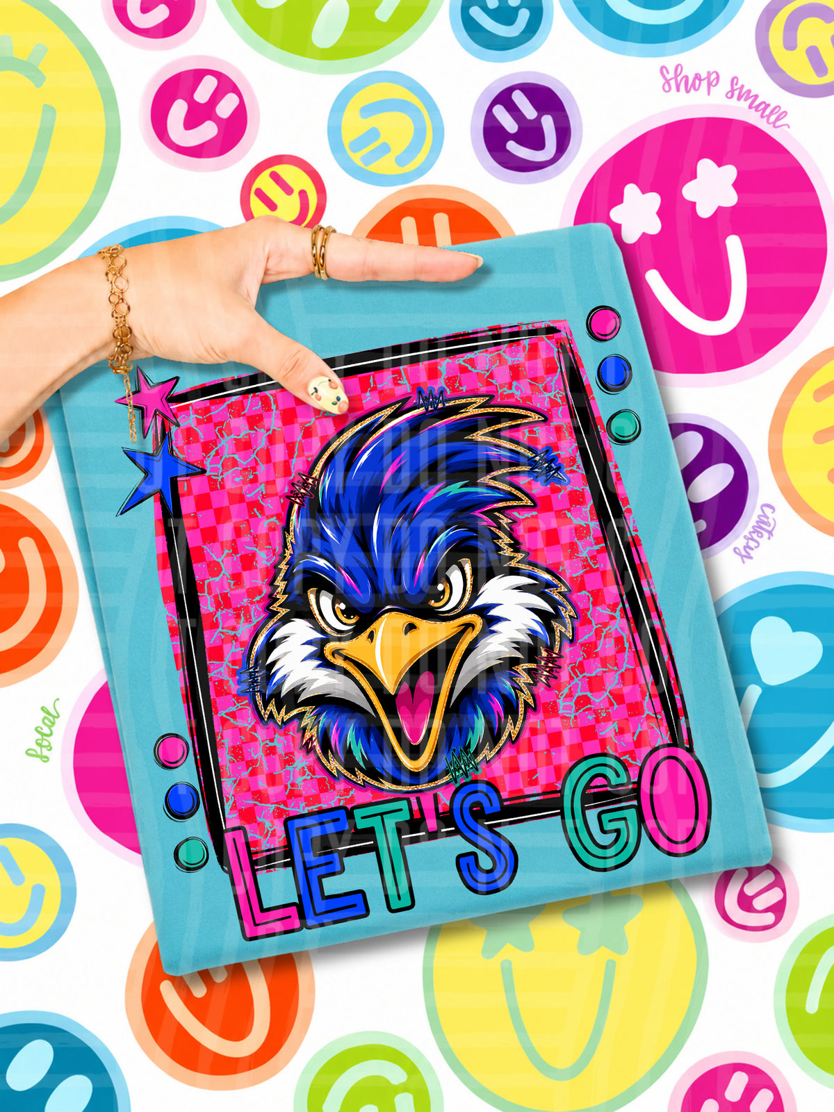 Lets go roadrunners candy mascots (Caplinger) DTF transfer