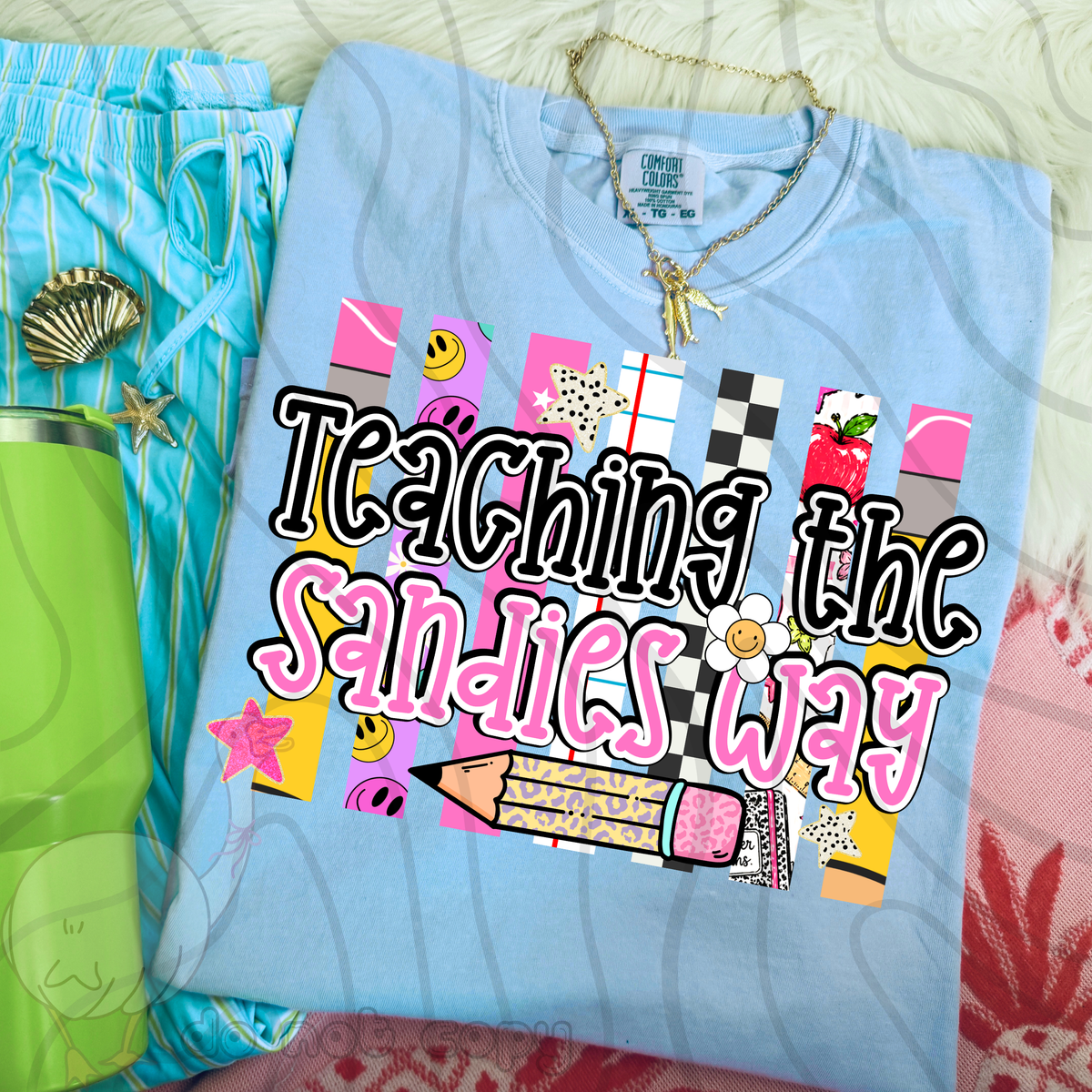 Teaching the sandies way school stripes (DKD) DTF Transfer