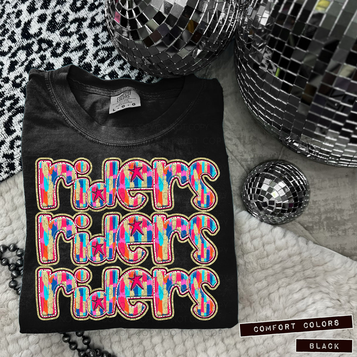 Riders stacked Brushstrokes (Caplinger) DTF transfer