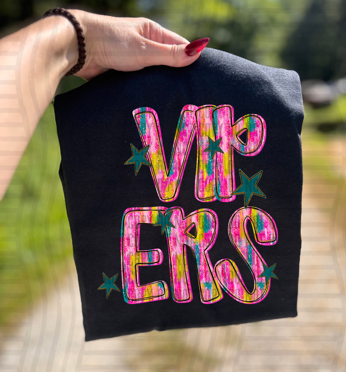 Vipers Pink Brushstroke (Caplinger) DTF Transfers