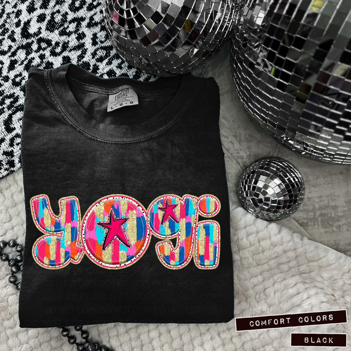 Yogi Tutti Brushstrokes (Caplinger) DTF transfer