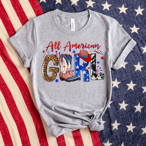 All American Girl-47131-DTF transfer