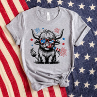 Patriotic Cow-47132-DTF transfer