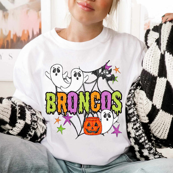 Broncos Halloween (City) DTF transfer