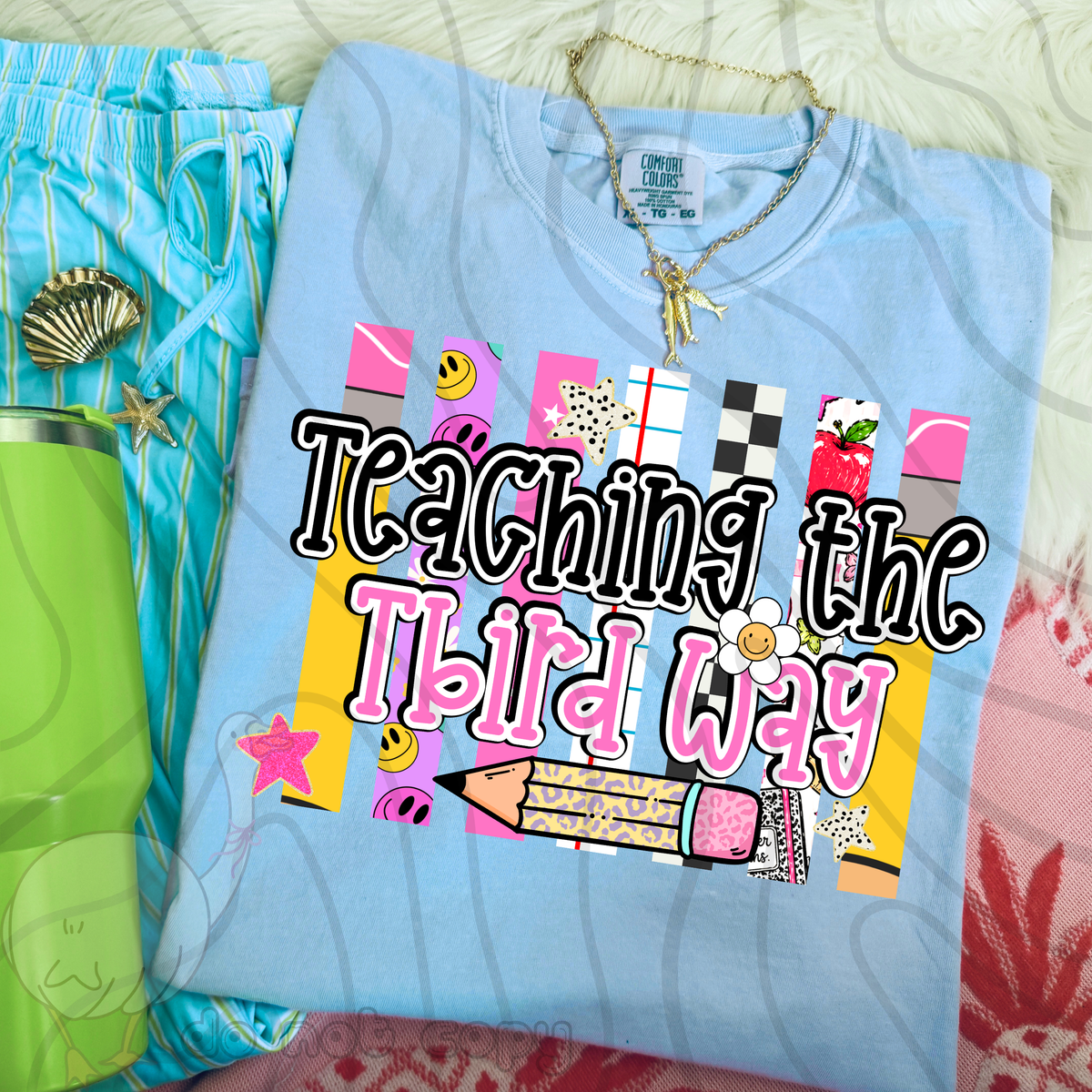 Teaching the tbird way school stripes (DKD) DTF Transfer