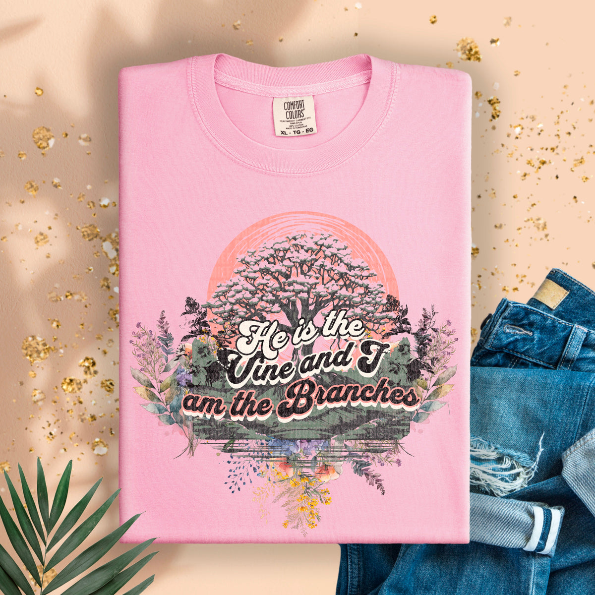 He is the vine and I am the branches 94940 DTF transfer