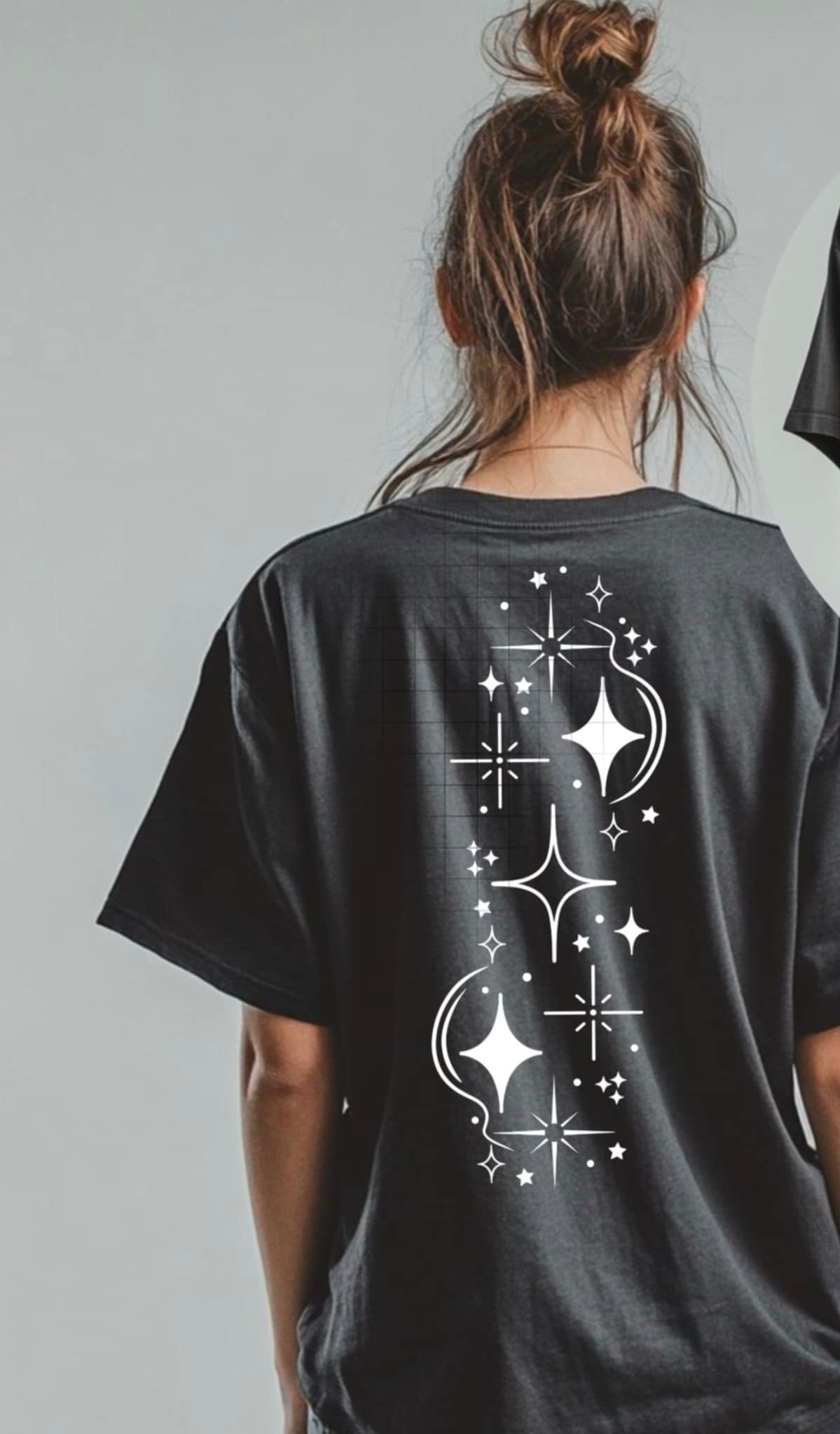 Stars shine bright white BACK (CSC) 93157 DTF transfer