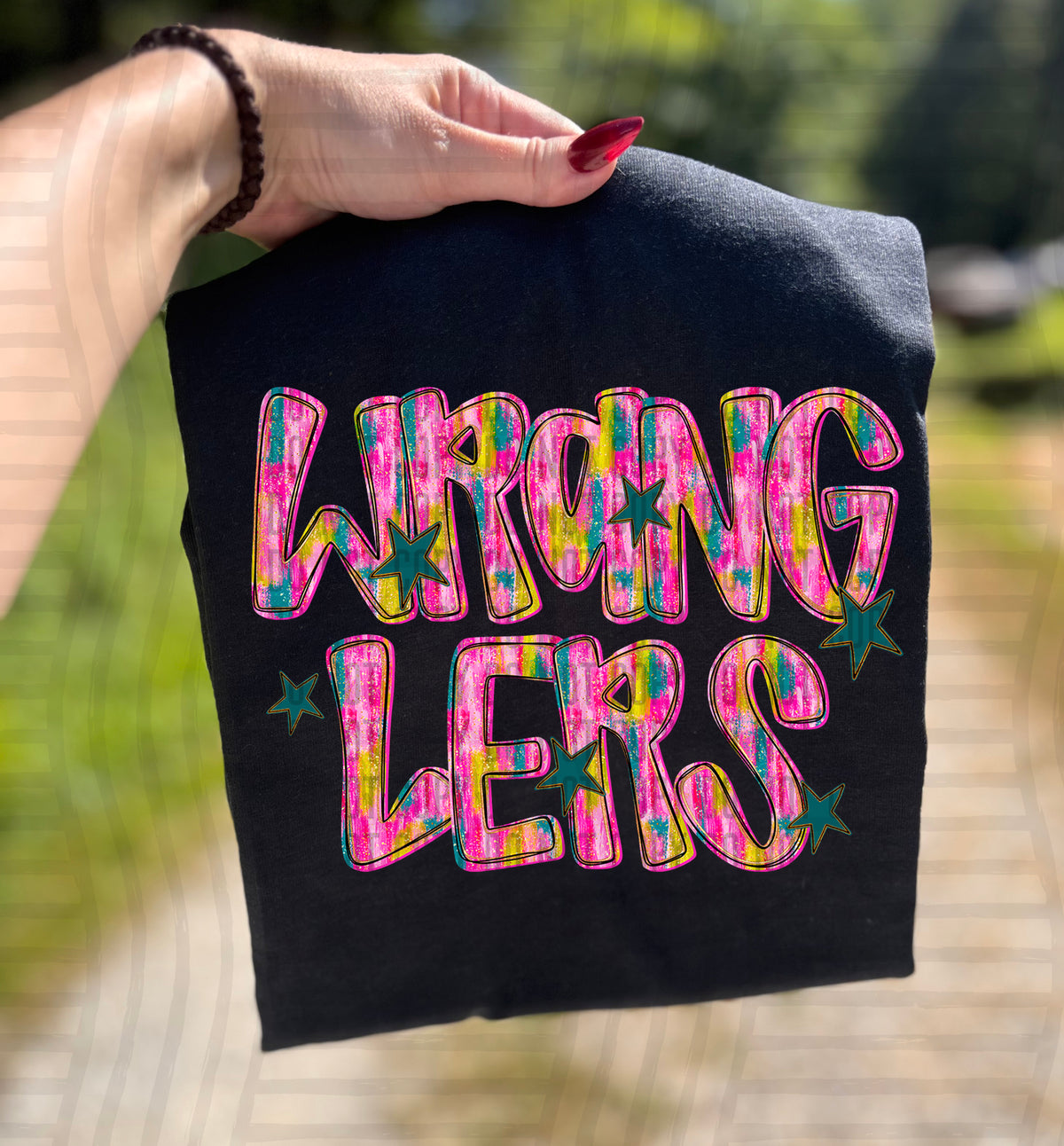 Wranglers Pink Brushstroke (Caplinger) DTF Transfers