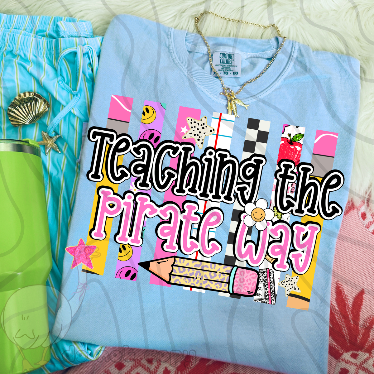 Teaching the pirate way school stripes (DKD) DTF Transfer