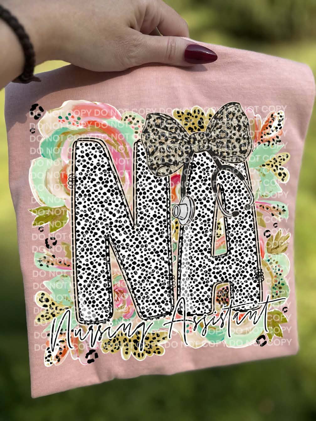 Nursing Assistant (polka dots)(Scg) DTF Transfer