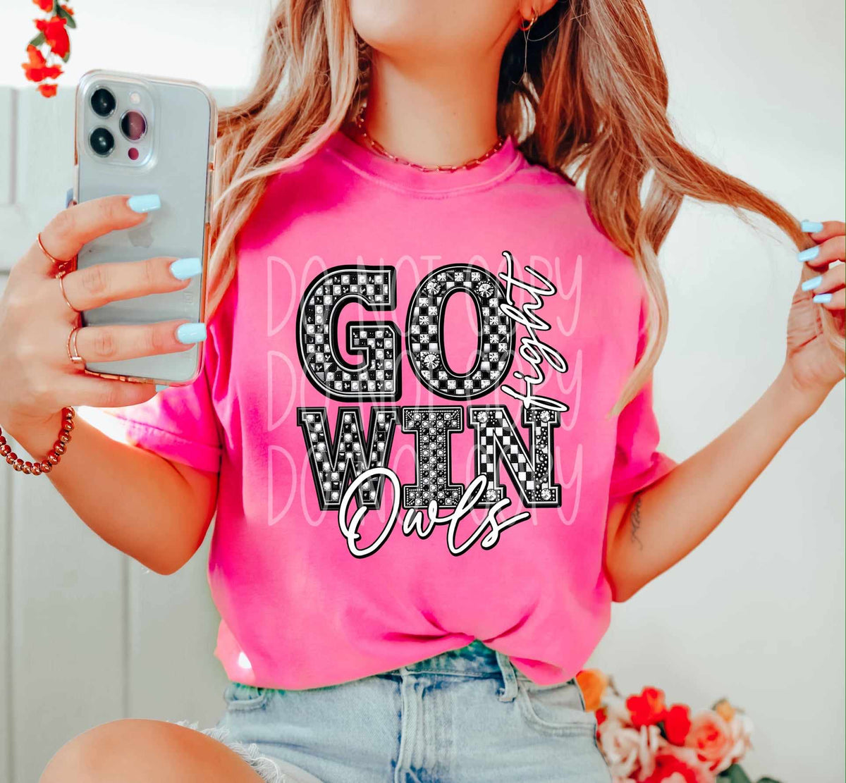 Go fight win owls (HW) 53435 DTF transfer