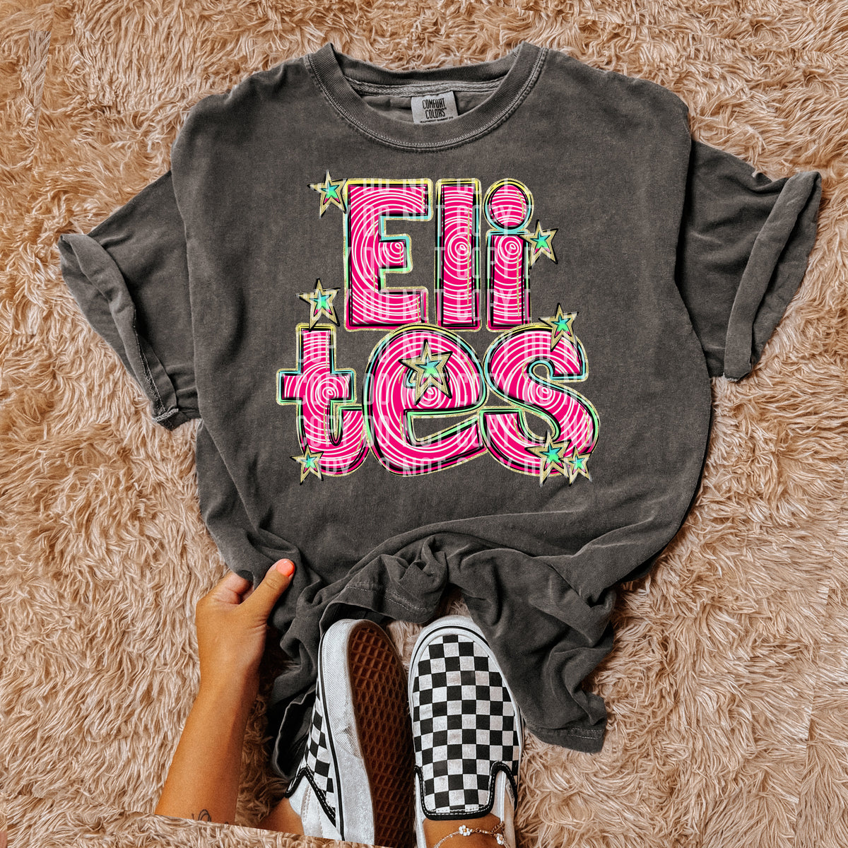 ELITES  pink swirl (Caplinger) DTF transfer