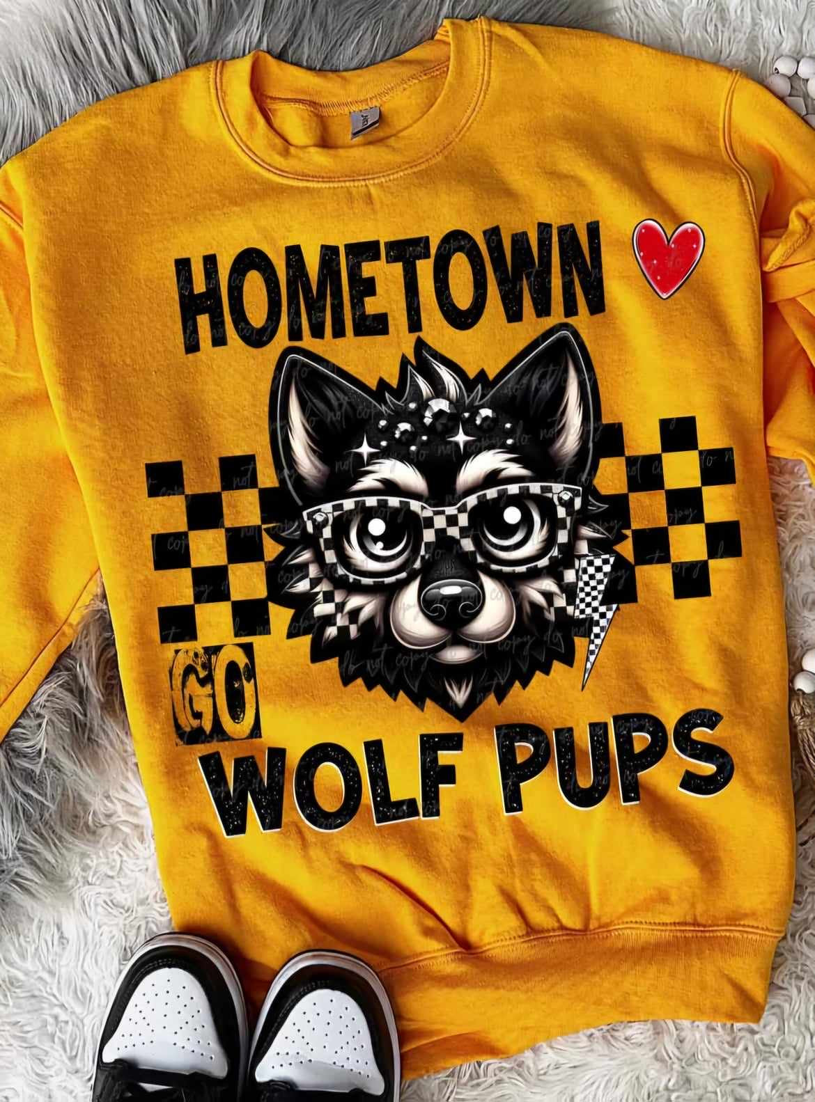 Hometown wolf pups (VIRGO) 55683 DTF transfer