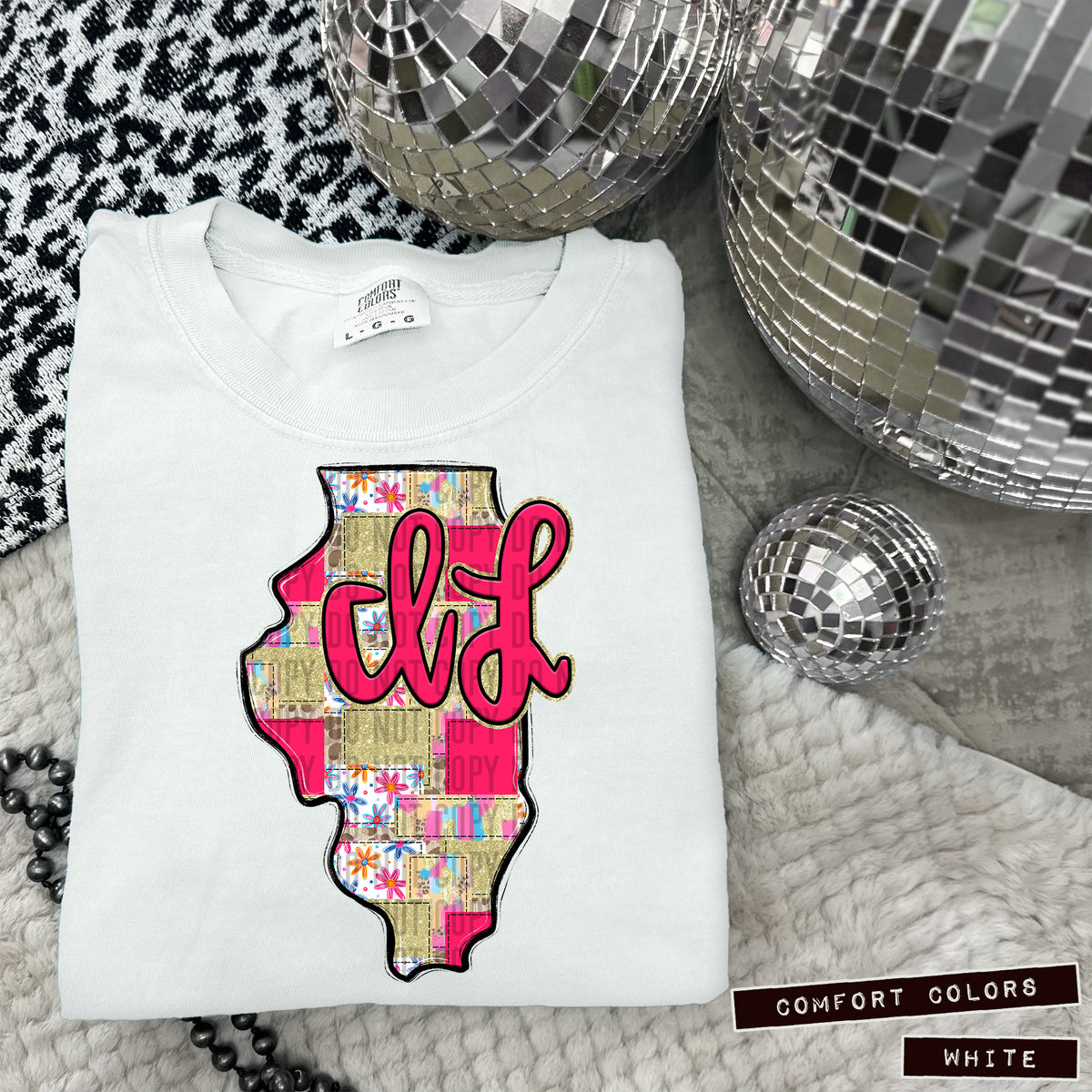 Pink Patch states DTF transfers