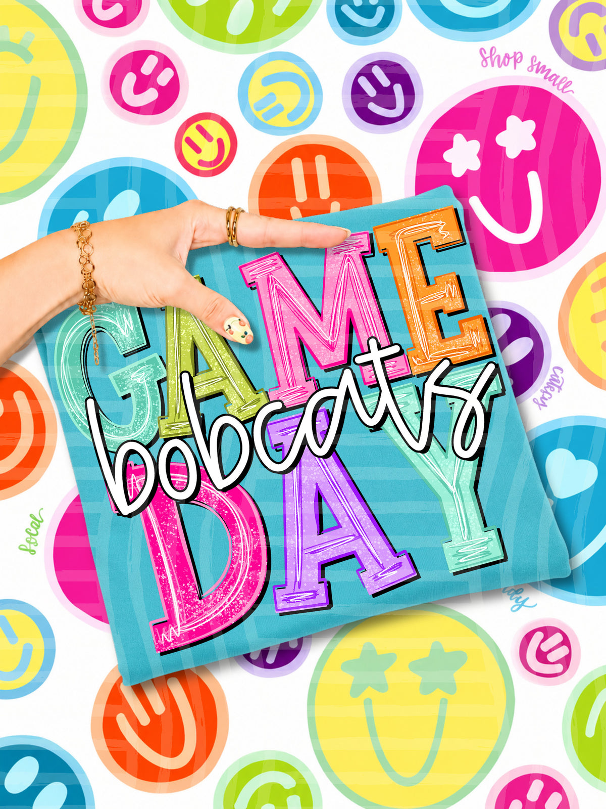 bobcats simply colorful game day (caplinger) DTF Transfer