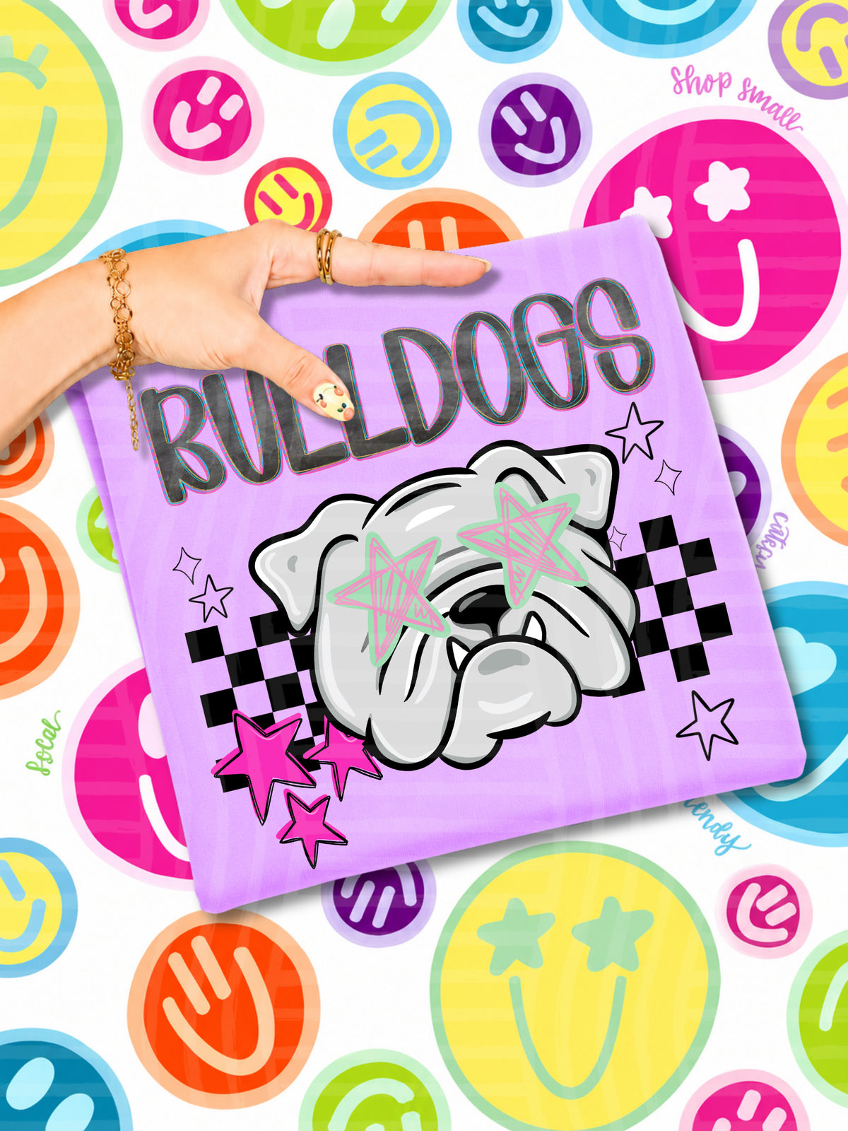 bulldogs starry eyed checks (CAPLINGER) DTF Transfer