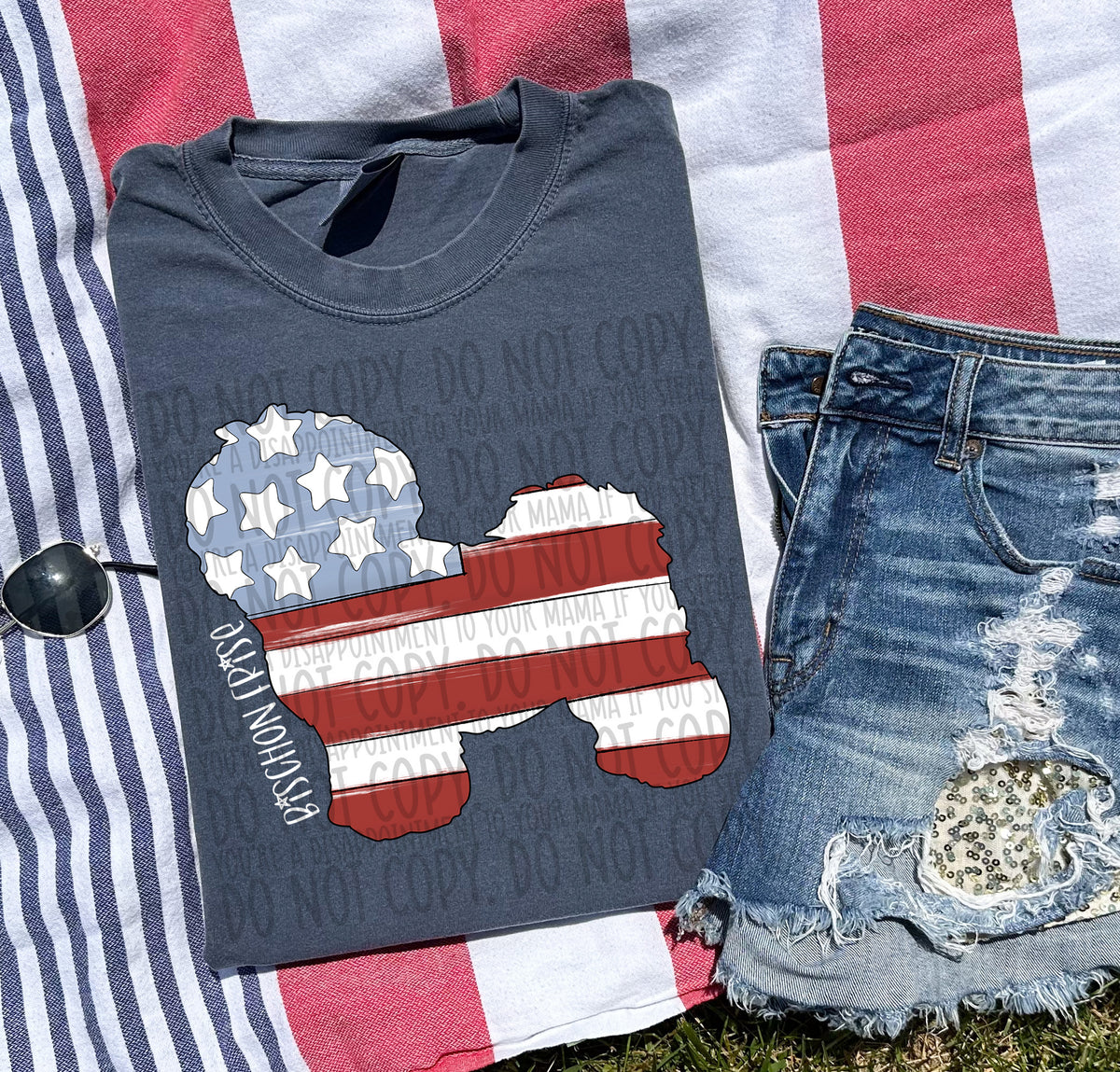 BISHON FRISE white (SWD) DTF transfer