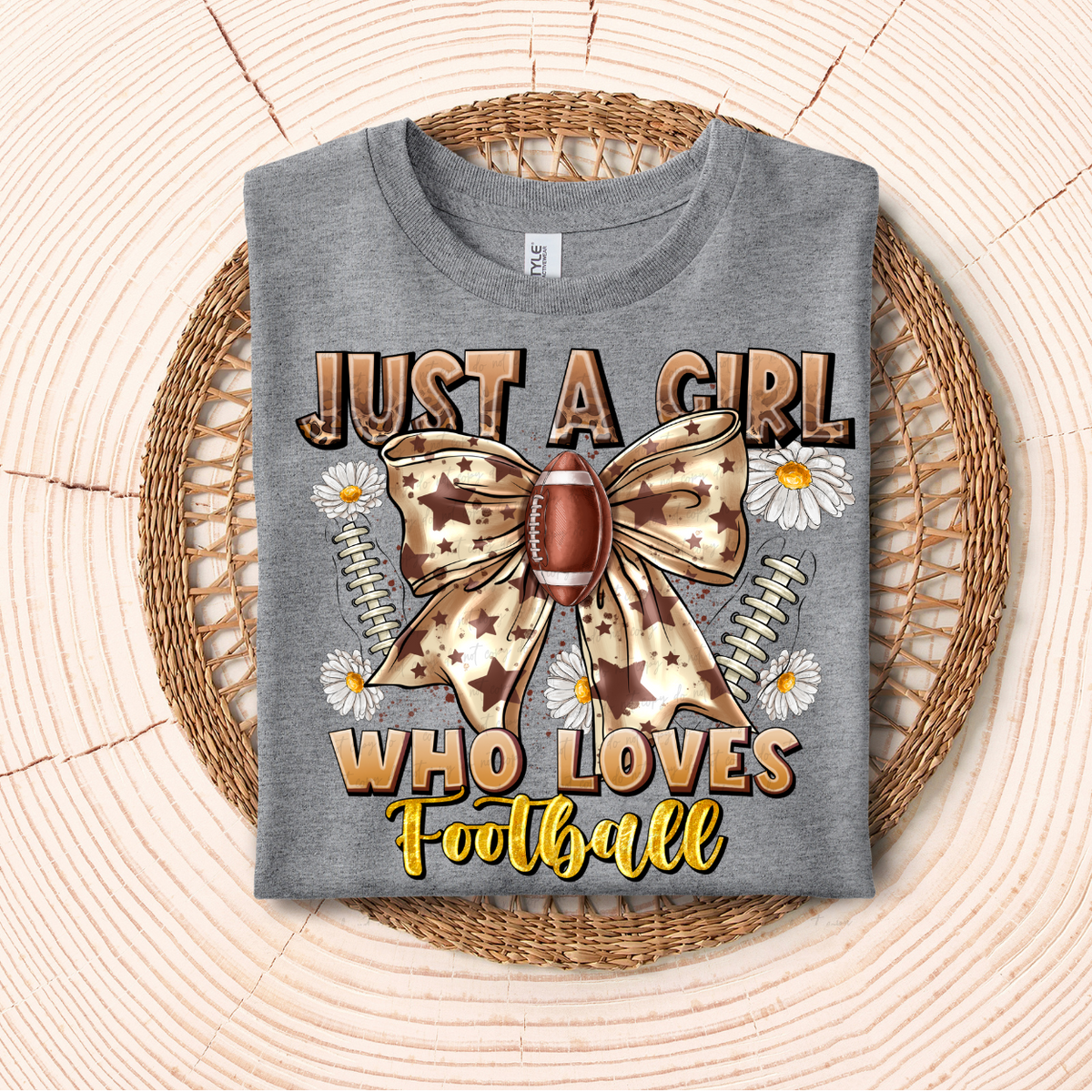 Just A Girl Who Loves Football (RD) DTF Transfer