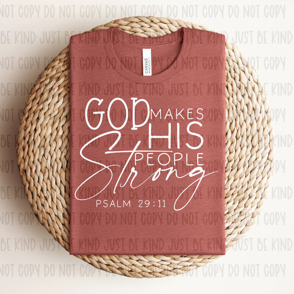 God Makes His People Strong (KPI) 72623 DTF Transfer