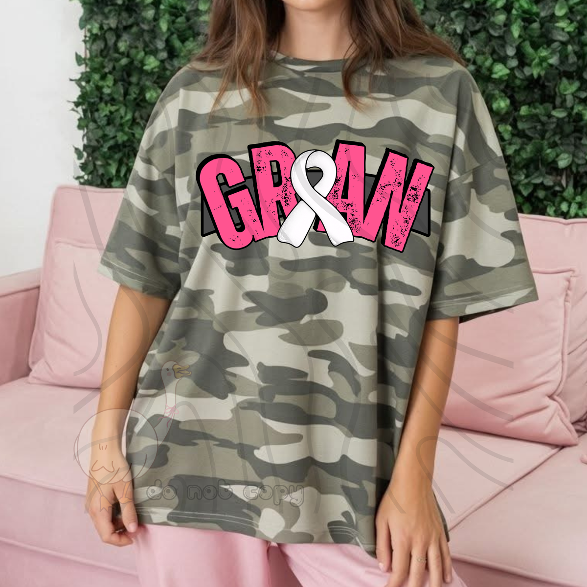 Gran breast cancer ribbon (DKD) DTF Transfer