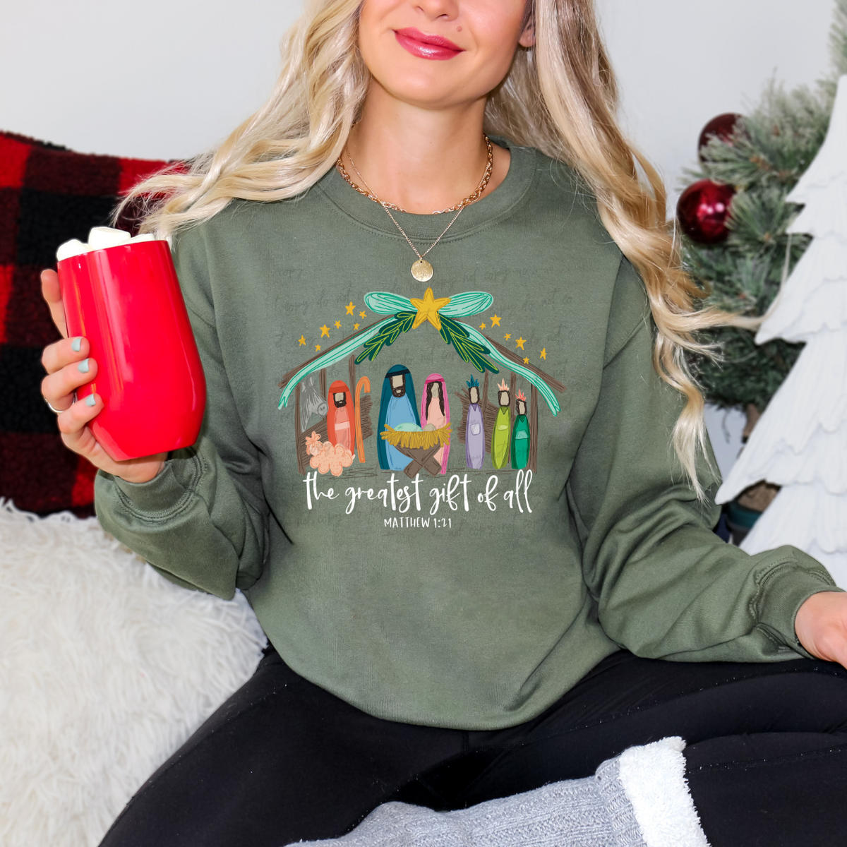 The Greatest Gift Of All (WHITE WRITING) 68095 DTF Transfer