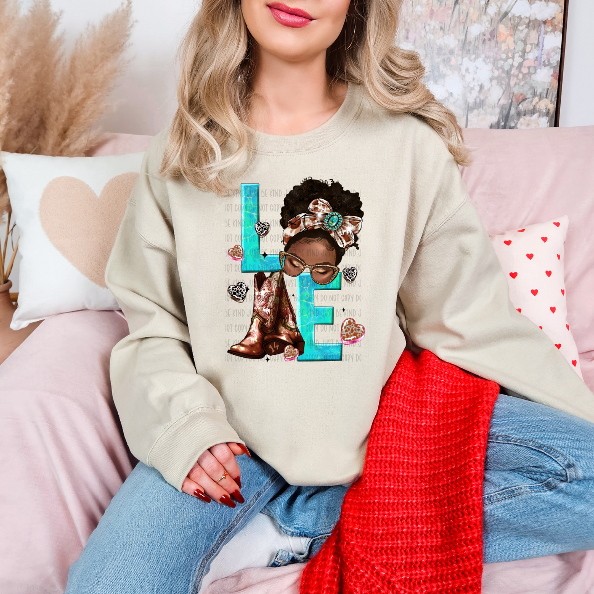 Love Girl/Brown (SSD) 78597 DTF Transfer