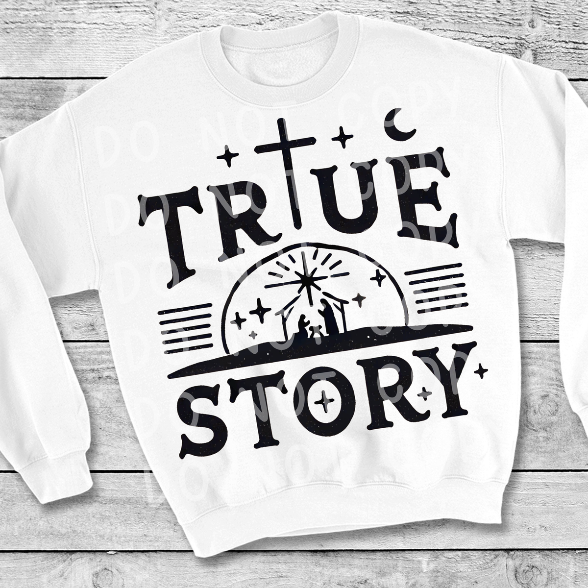 True story black DTF Transfer
