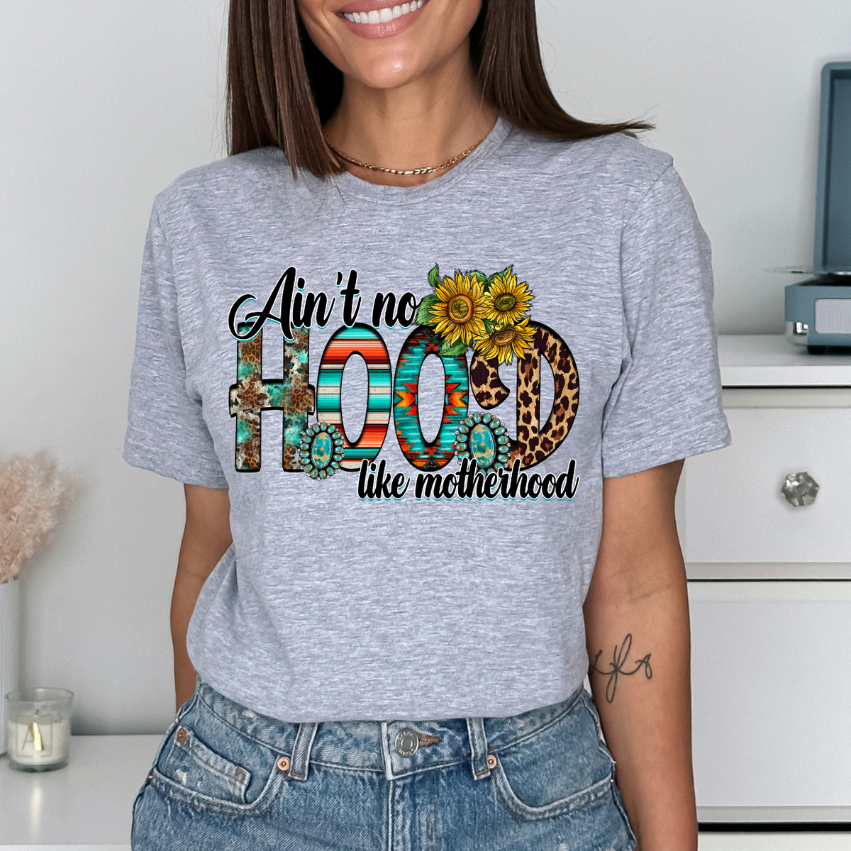 Ain't No Hood like Motherhood (RD) DTF Transfer