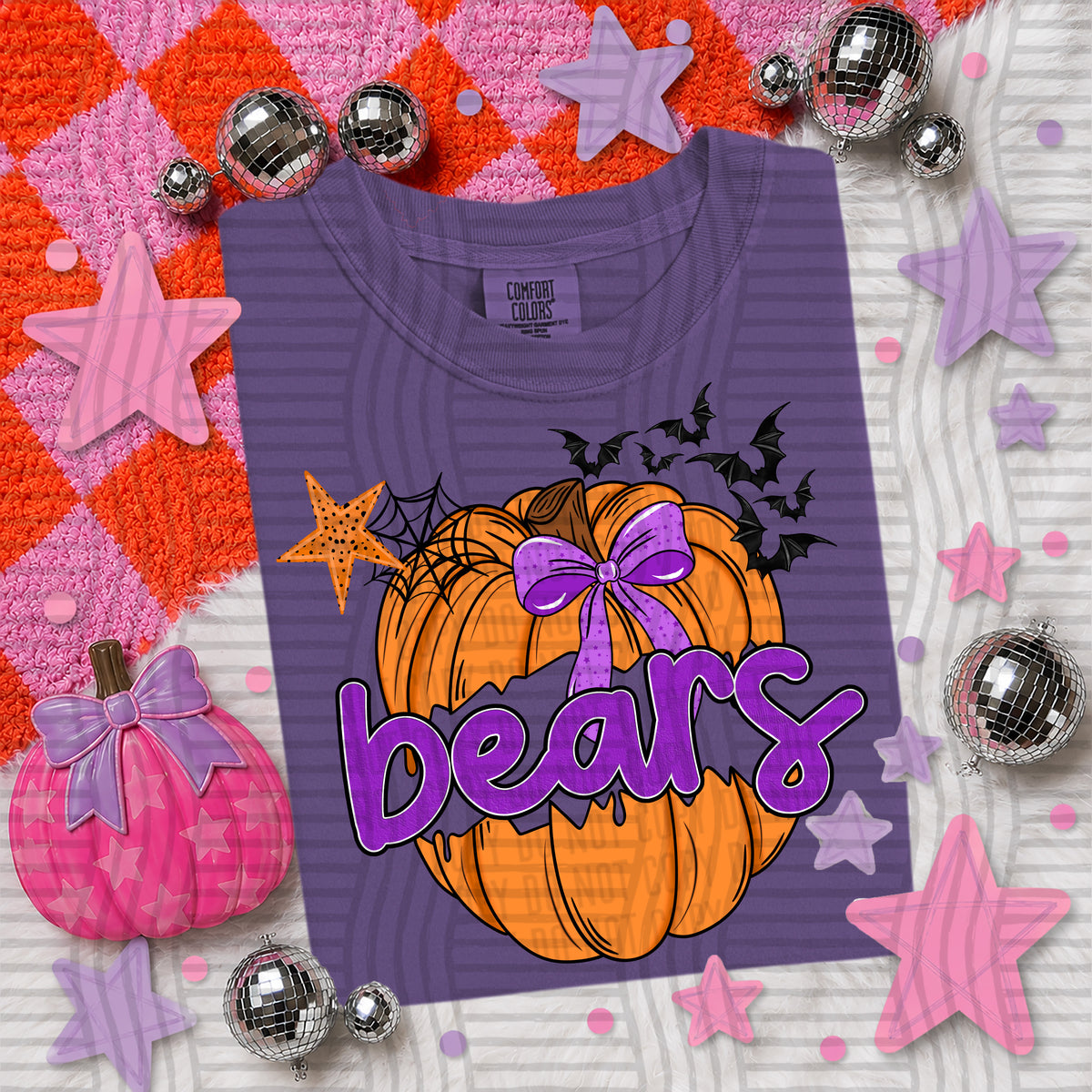 bears pumpkin pop (Caplinger) DTF transfer