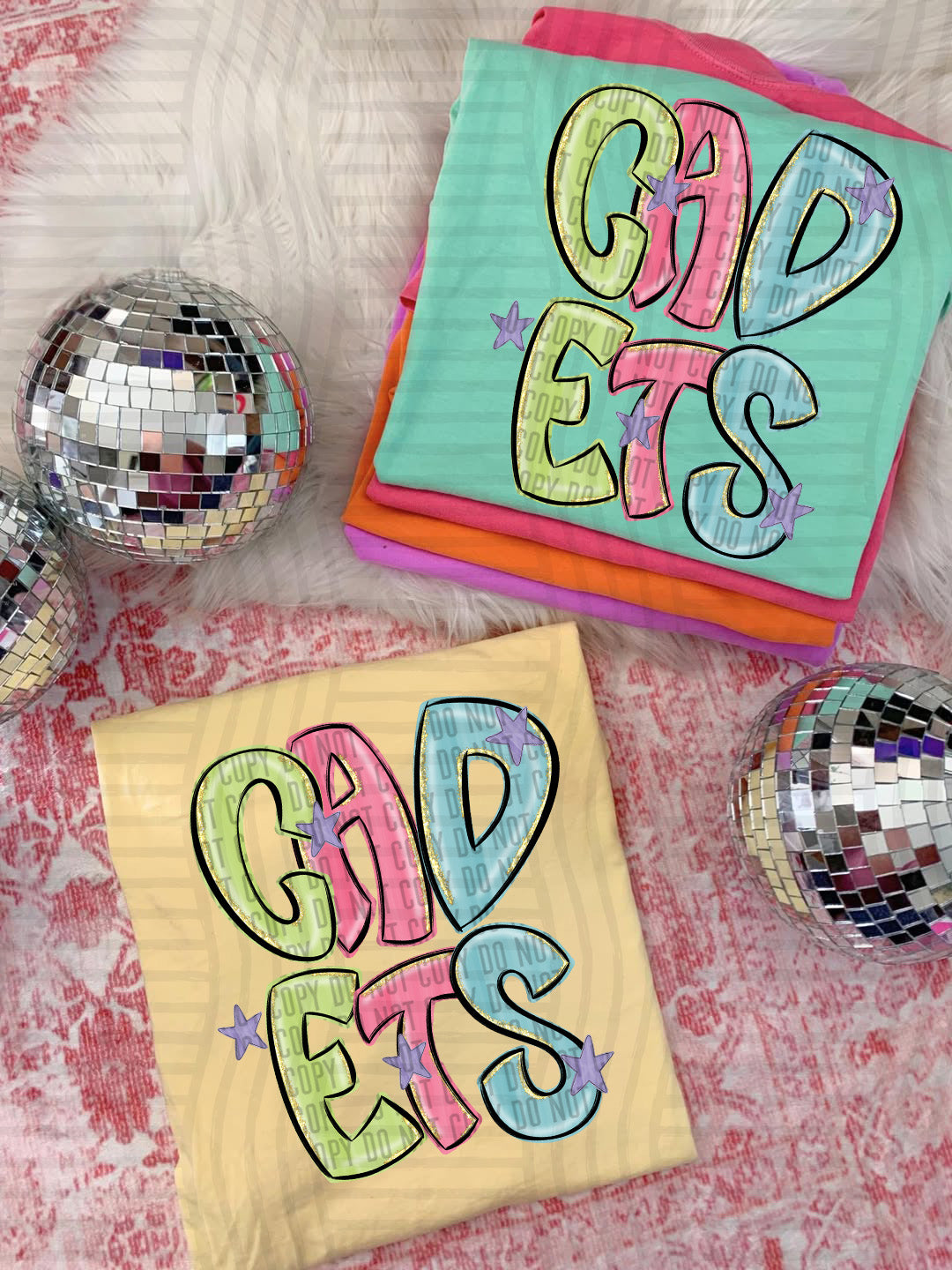 Cadets Glittery & Preppy Mascots (Caplinger) DTF transfer