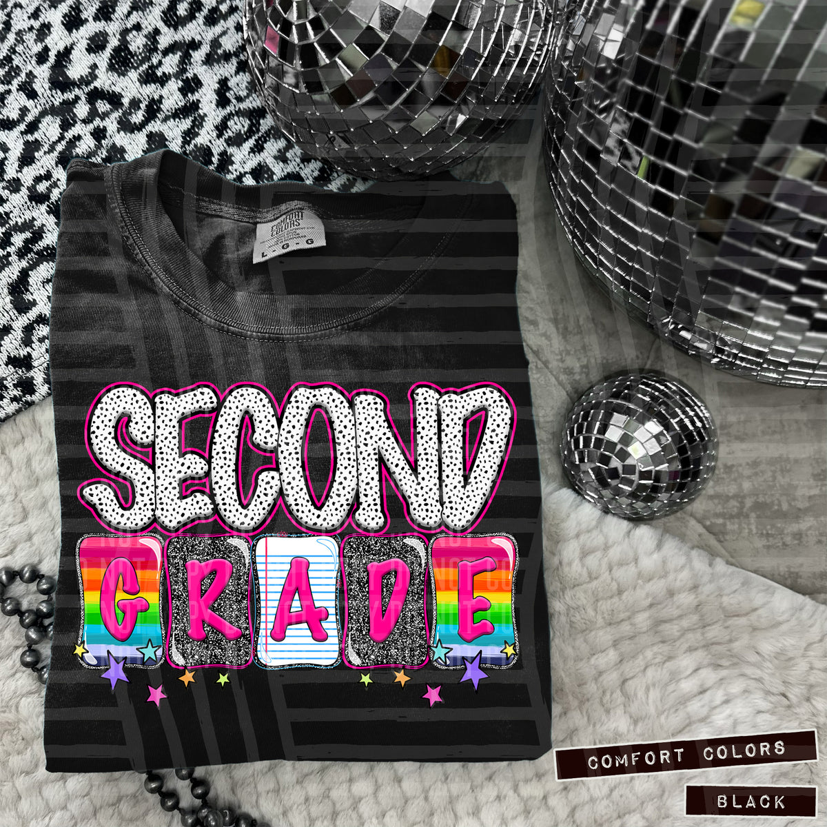 Second Grade pink (Caplinger) DTF transfer