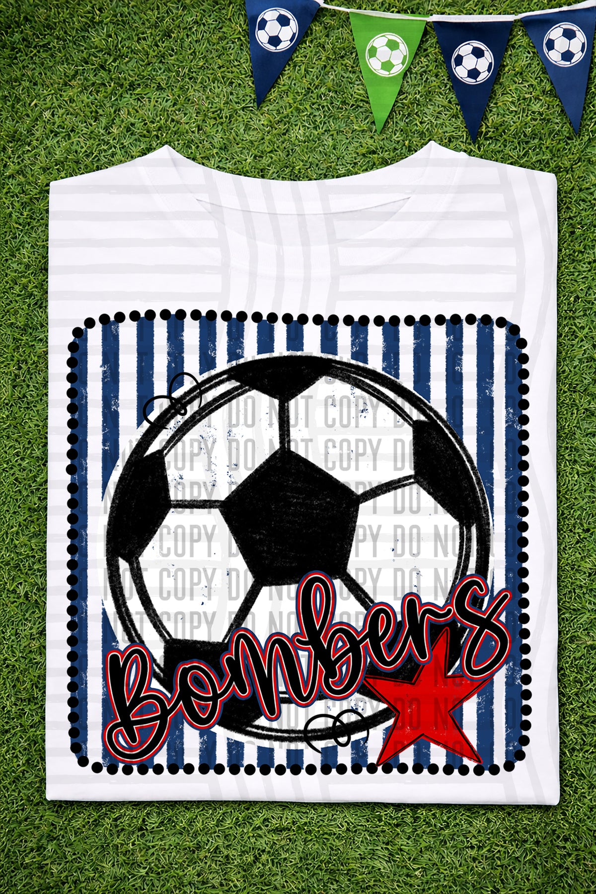 Bombers RWB Framed (Caplinger) DTF transfer