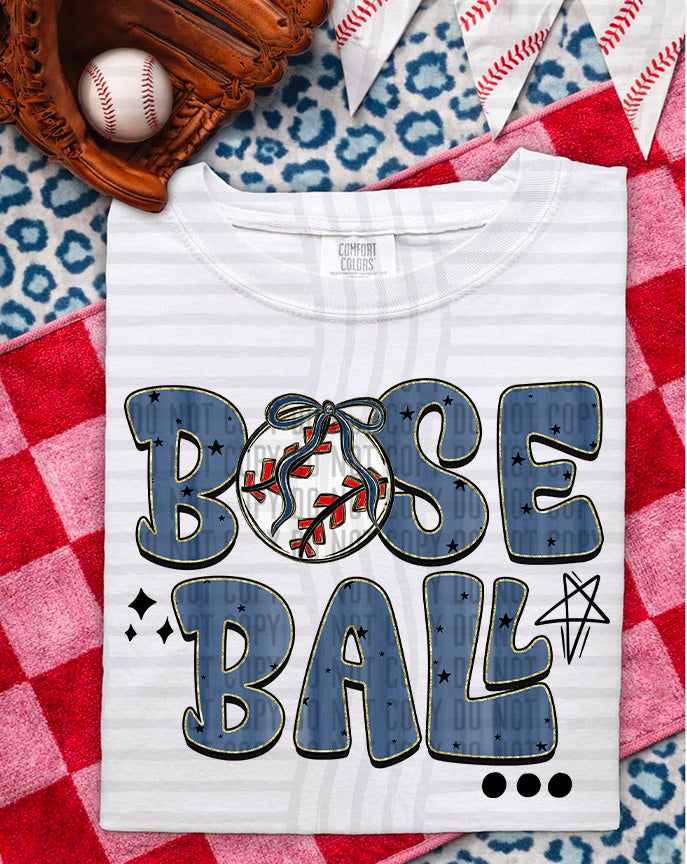 Baseball Navy (Caplinger) DTF Transfer