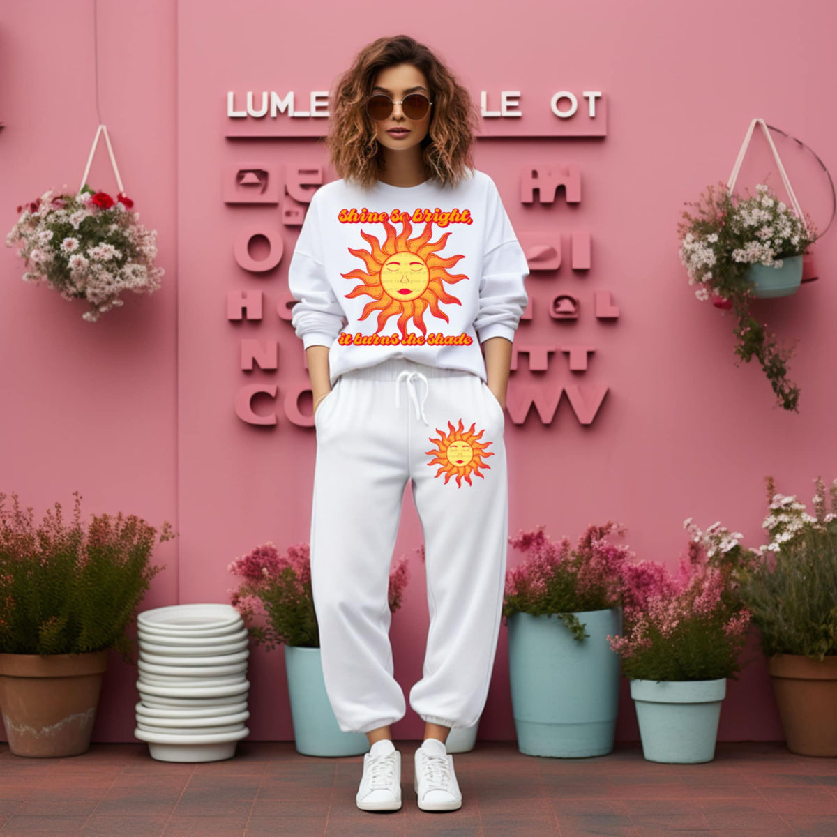 Shine so bright it burns the shade (LANE) 85971 DTF transfer