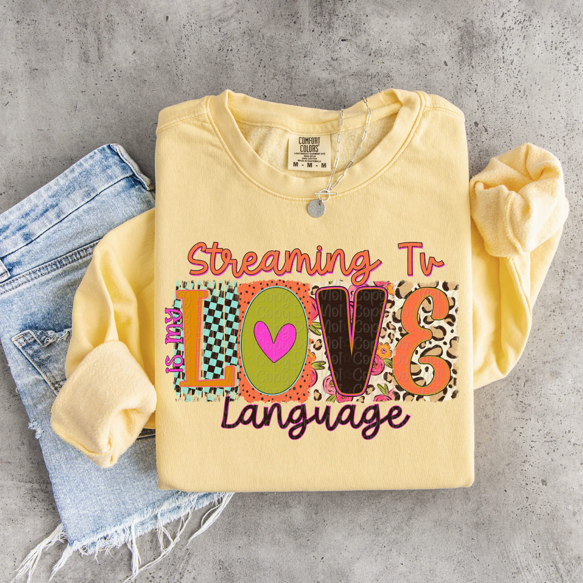 Streaming tv love language (virgo) DTF Transfer