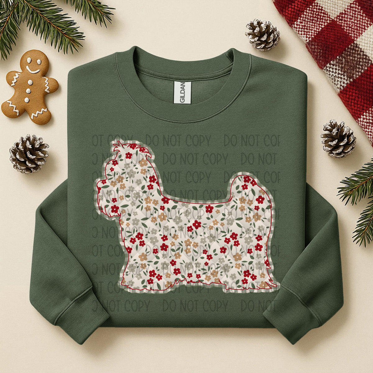 Yorkipoo Floral (SWD) DTF TRANSFER