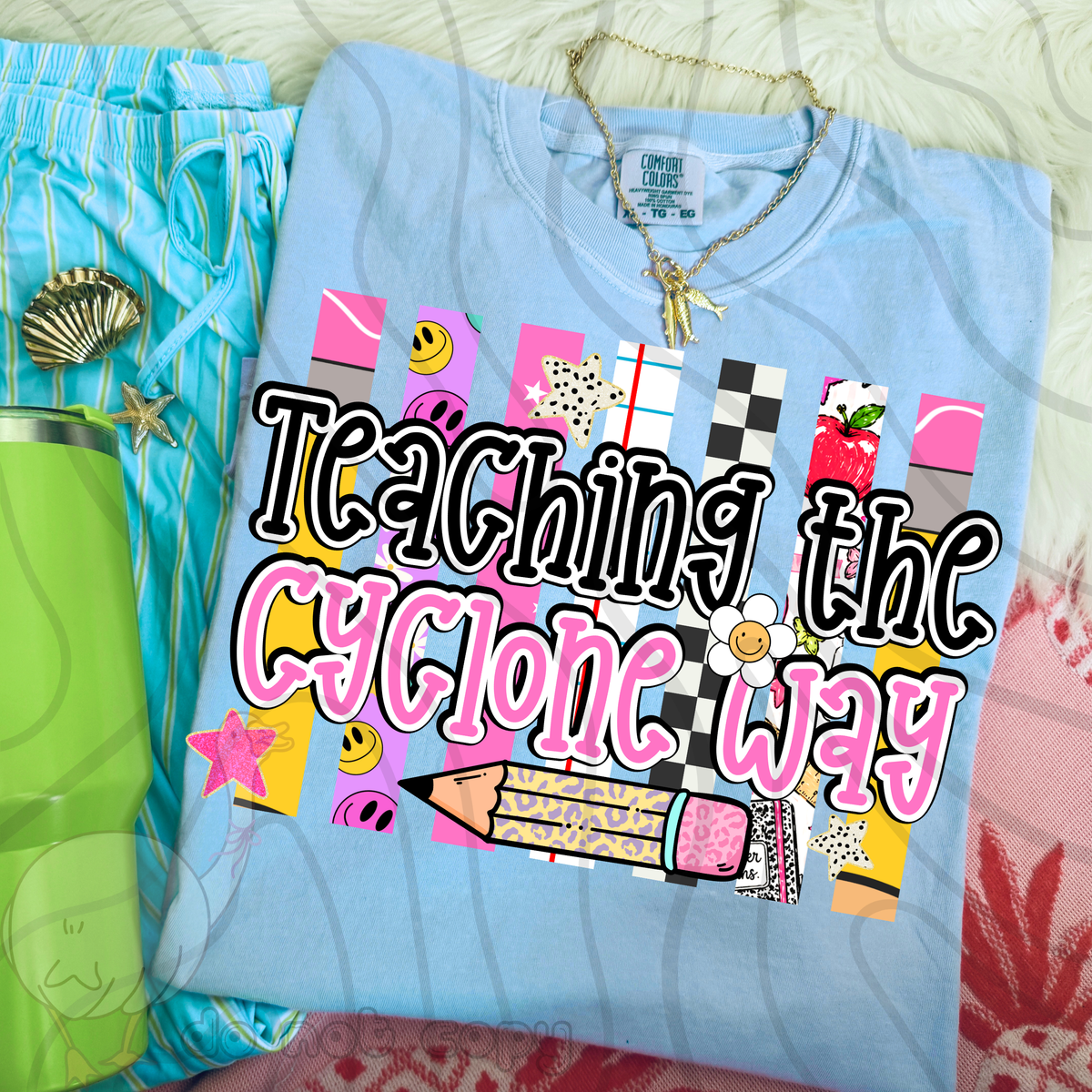 Teaching the cyclone way school stripes (DKD) DTF Transfer