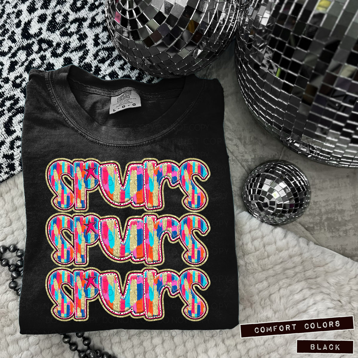 Spurs stacked Brushstrokes (Caplinger) DTF transfer