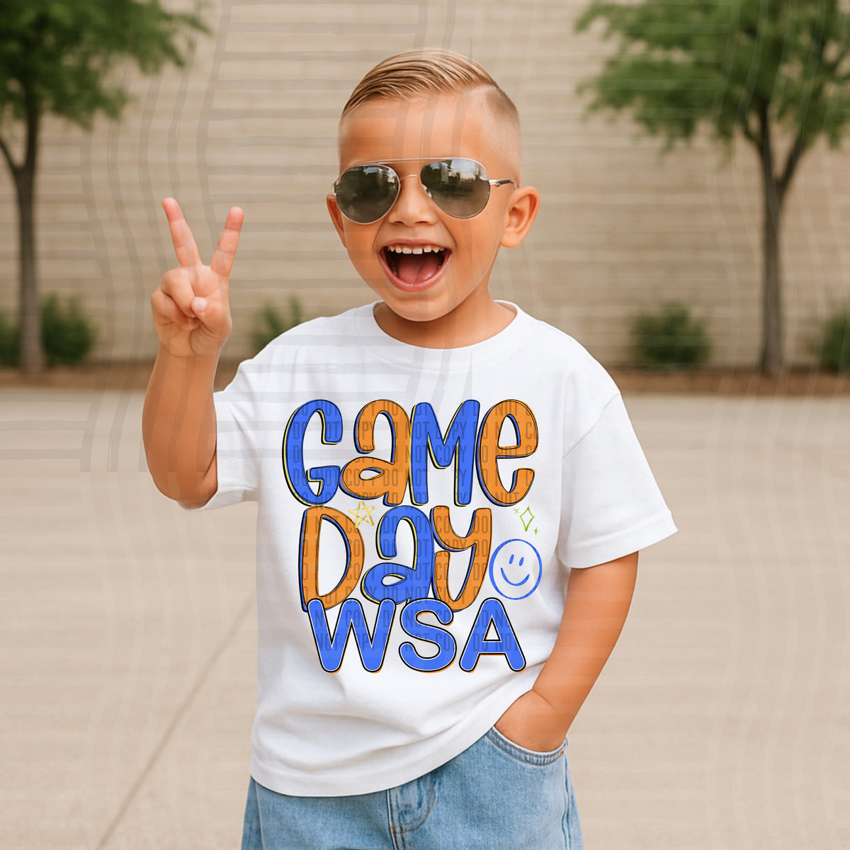 Game Day WSA (blue and orange) (Caplinger) dtf transfer