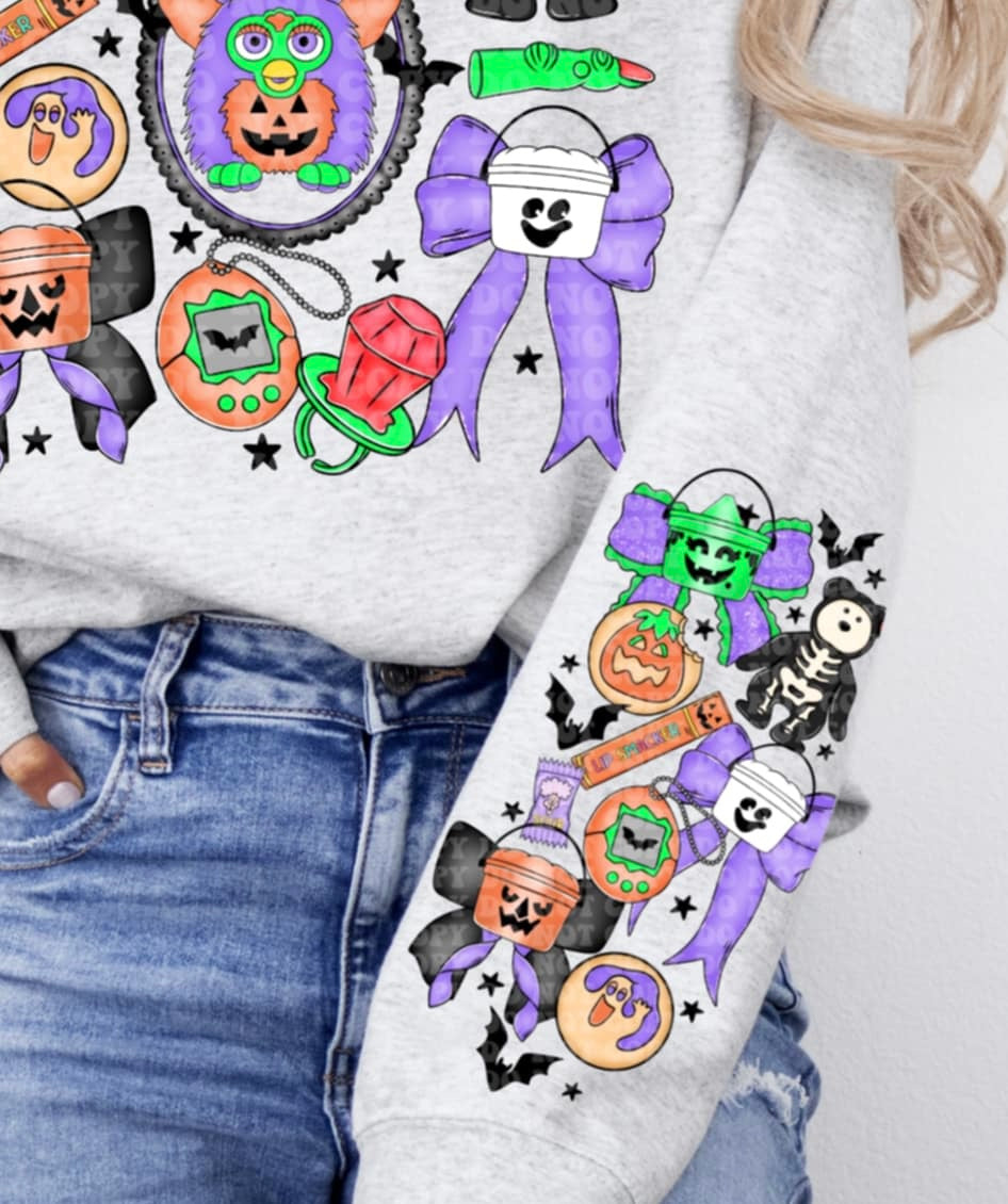 Halloween Cookies & Buckets (sleeve) DTF transfer