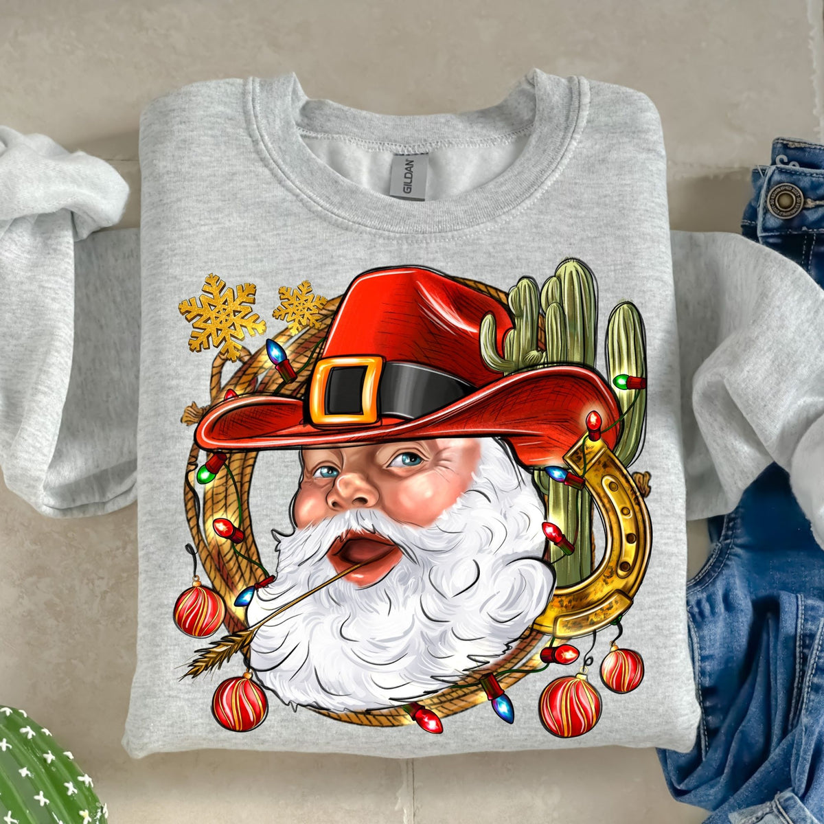 Cowboy Santa-38599-DTF transfer