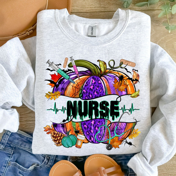 Halloween Pumpkin Nurse-38429-DTF transfer