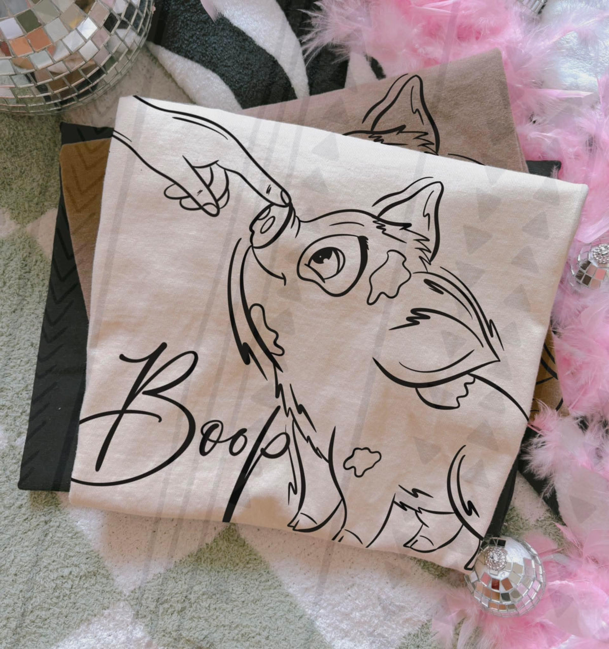 Boop pig TGG DTF transfer