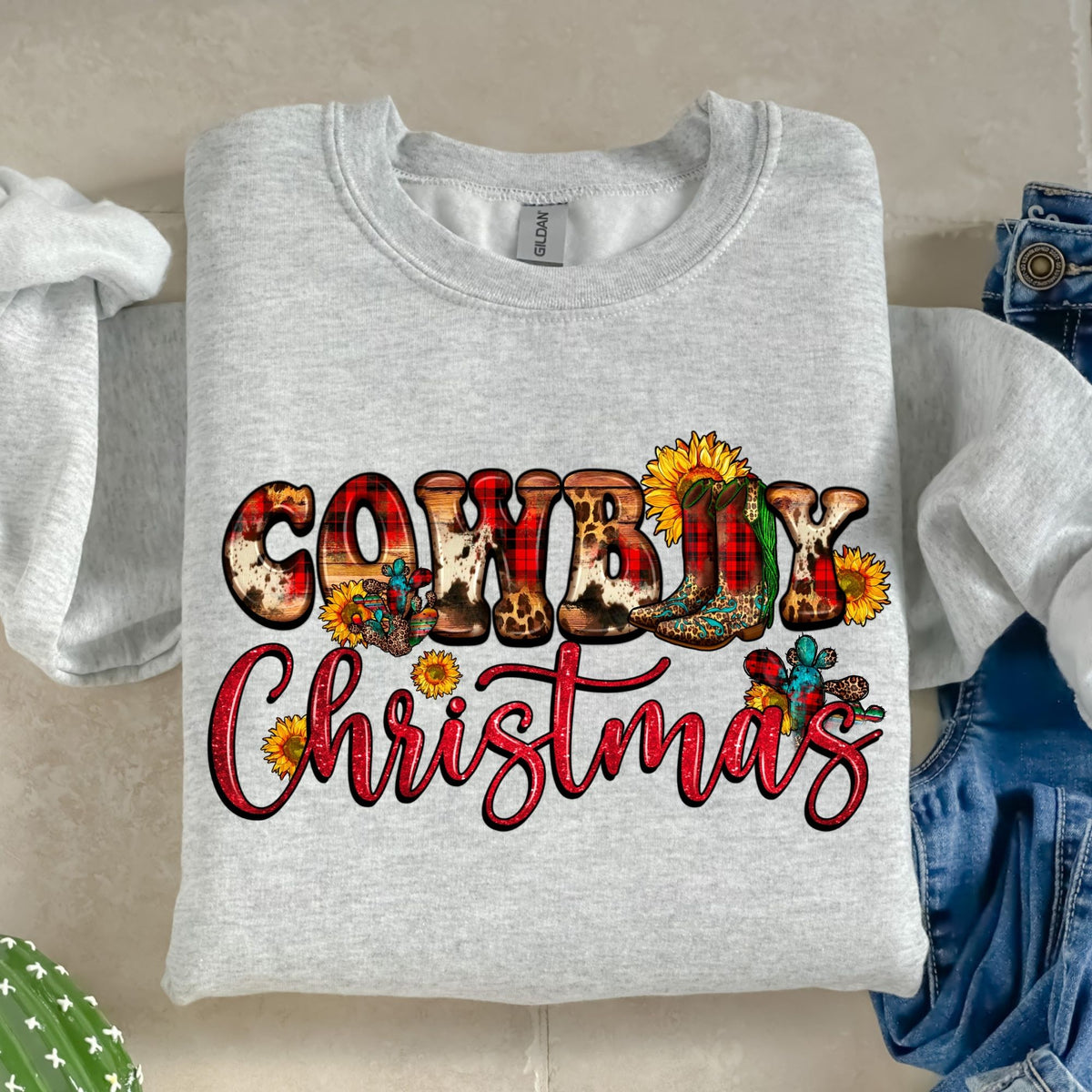 Cowboy Christmas-38598-DTF transfer