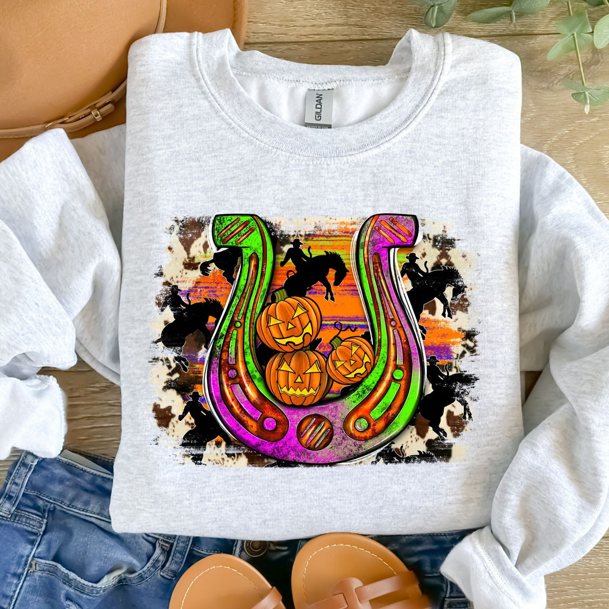 Halloween Horseshoe-38433-DTF transfer
